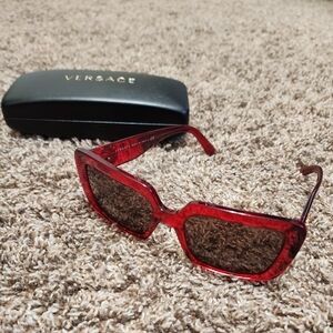 Versace Red Sunglasses